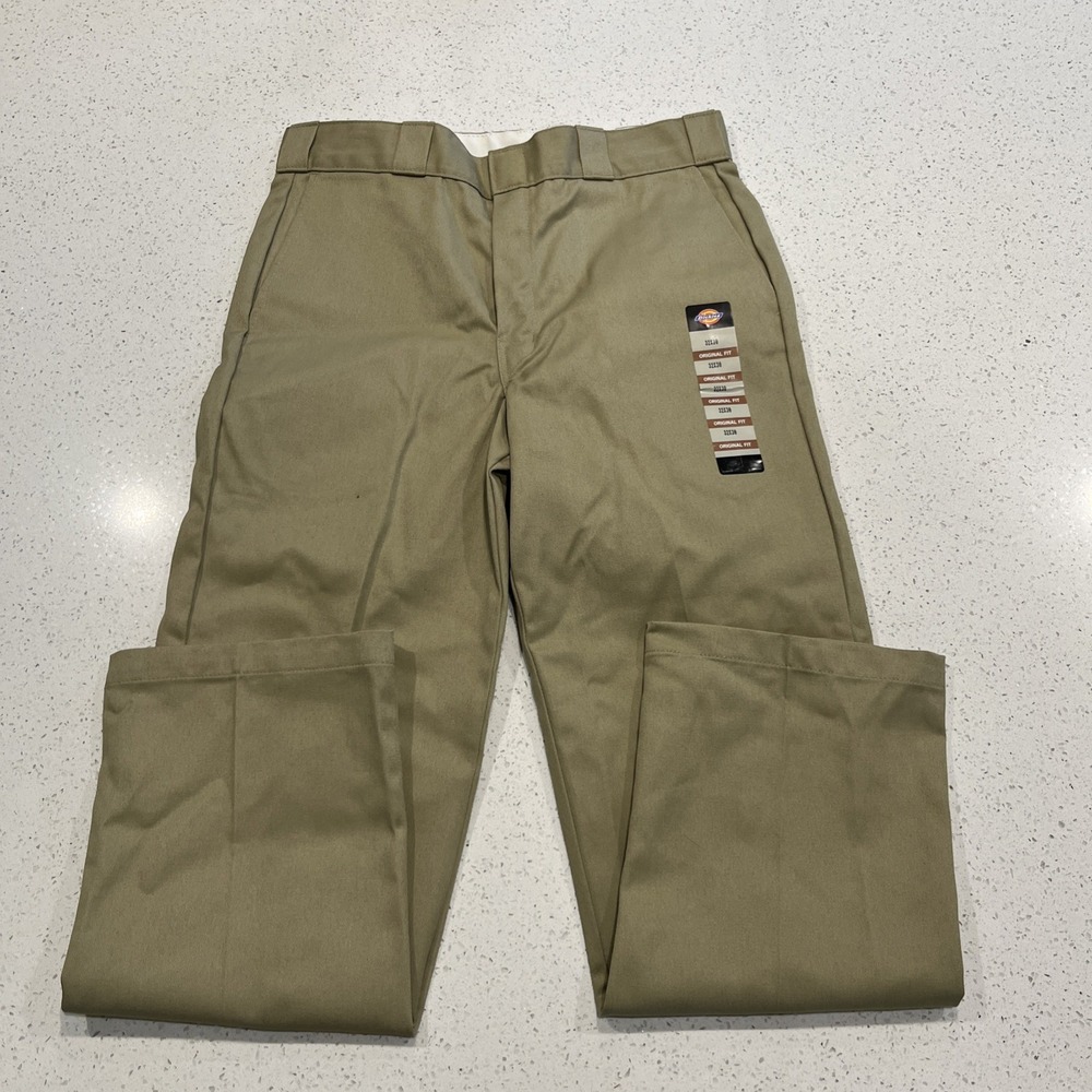 MEN DICKIES 874KH ORIGINAL FIT 32 x30 KHAKI COLOR NWT